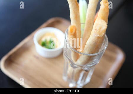 Spring Roll also known as Egg Roll Stock Photo