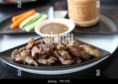 grilled pork with sticky rice Stock Photo