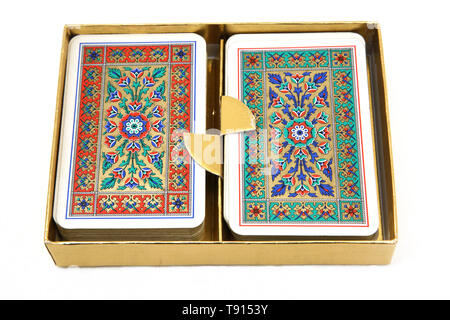 Two Packs of Playing Cards Stock Photo