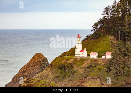 Heceta Head Lighthouse, Oregon, USA Stock Photo