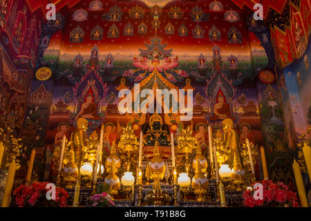 Buddha images in beautiful the church, Thai temple, Buddhism Stock ...