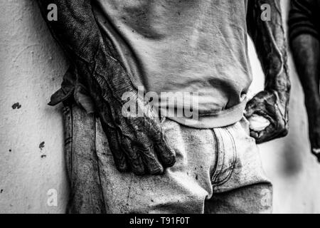 Pacaraima, Brazil. 12th Sep, 2018. Venezuelans spend their days in the capital of Boa Vista in search of work. Even with the CTPS work permit issued by the Brazilian government many face the lack of job opportunity in the capital Boa Vista, Roraima. Credit: Fernando Cabrera/FotoArena/Alamy Live News Stock Photo