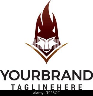 wolf logo design concept template vector Stock Vector