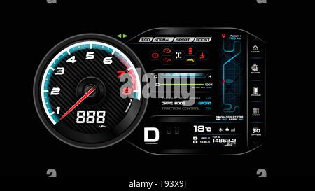 Car dash board vector illustration eps 10 Stock Vector
