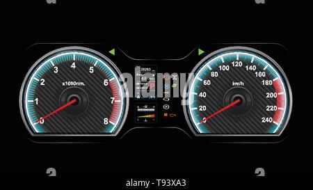 Car dash board vector illustration eps 10 Stock Vector