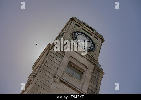 Stanley Park, Blackpool, Lancashire. 12th May 2019. Cocker Clock Tower in Stanley Park, Blackpool. Stock Photo