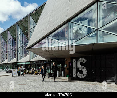 HELSINGOR DENMARK; MARCH 24, 2019: The modern architecture of the Cultural Centre, 'Kulturvaerftet'. Stock Photo