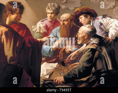 Hendrick ter Brugghen - calling st matthew 1621 Stock Photo