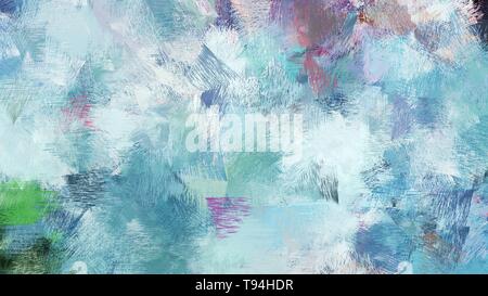 Light Cyan, Powder Blue And Alice Blue Color Painted Vintage Background.  Brush Strokes Illustration Can Be Used For Wallpaper, Cards, Poster Or  Creative Fasion Design Elements. Stock Photo, Picture and Royalty Free