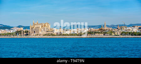 Panorama of the Bay of Palma de Mallorca Stock Photo