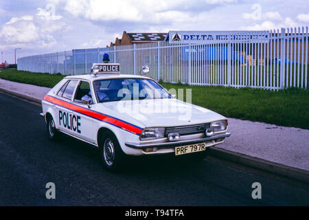 Austin Princess 'Jam Sandwich' Police Car. Image taken during the late 1970s Stock Photo