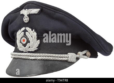 Kriegsmarine Coastal Artillery Admiral Visor Cap - EREL®