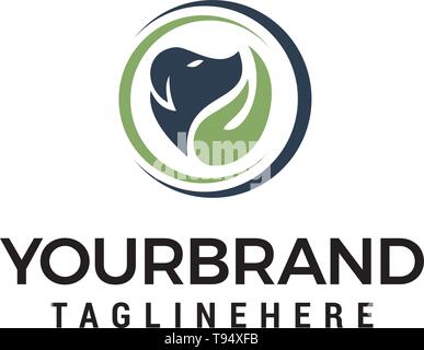 dog care logo design concept template vector Stock Vector