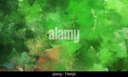 painting with brush strokes and dark green, dark khaki and very dark green colors. can be used for wallpaper, cards, poster or creative fasion design  Stock Photo