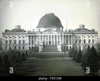 United States Capitol, Washington, D.C., 1846. East front elevation. Daguerreotype by John Plumbe (1809-1857). Stock Photo