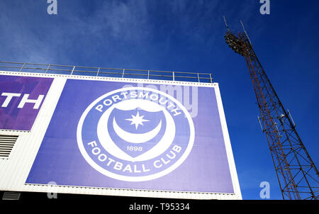 General view of the stadium before the Sky Bet League One Play-off, Semi Final, Second Leg match at Fratton Park, Portsmouth. Stock Photo