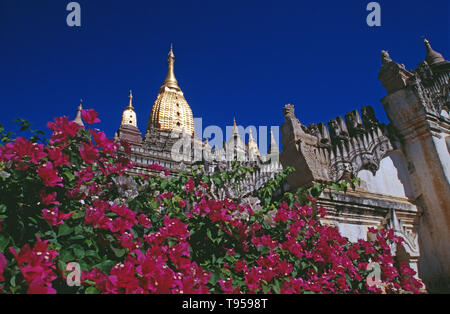 Myanmar. Bagan. Ananda Temple. Circa 1105 AD. Stock Photo