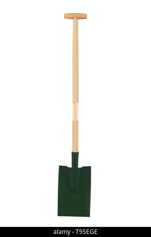Garden spade isolated on white background Stock Photo