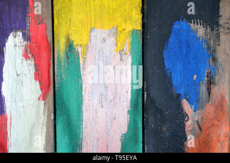 abstract grunge wood texture background. Boards smeared with paint Stock Photo