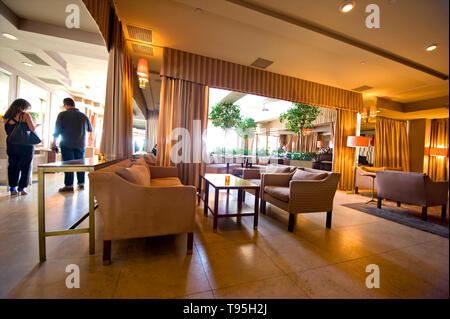 Interior view of Sunset Tower Hotel on the Sunset Strip in Los Angeles, CA, USA Stock Photo