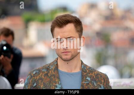 Cannes, France. 16th May 2019. Taron Egerton poses at the photocall of 'Rocketman' during the 72nd Cannes Film Festival at Palais des Festivals in Cannes, France, on 16 May 2019. | usage worldwide Credit: dpa picture alliance/Alamy Live News Stock Photo
