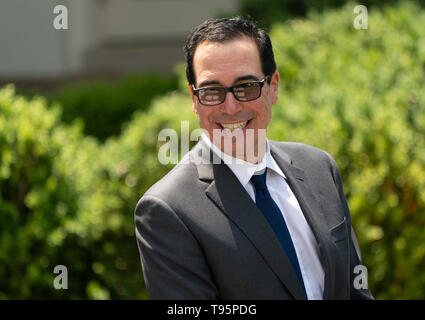 United States Secretary of the Treasury Steven T. Mnunchin attends a White House event where United States President Donald J. Trump speaks modernizing our immigration system for a stronger America at the White House in Washington, DC, May 16, 2019. Credit: Chris Kleponis / CNP | usage worldwide Stock Photo