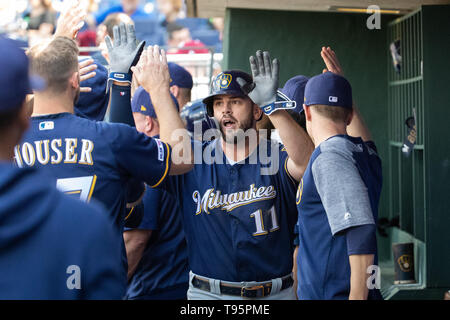 Philadelphia, Pennsylvania, USA. 16th May, 2019. Milwaukee Brewers