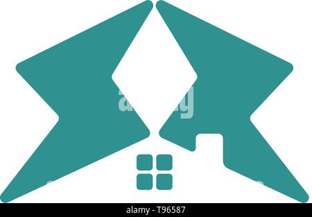 flash logo symbol electrical vector icon element isolated - vector Stock Vector