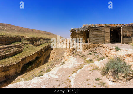 View of the canyon in Mides in Tunisia. Stock Photo
