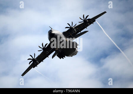Afghanistan Airlift, Airbus A400 taking off from kabul airport, western allies scramble to leave Afghanistan Stock Photo