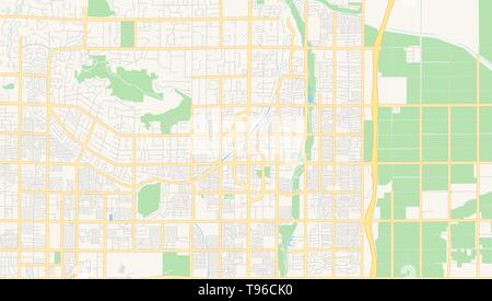 Modern City Map - Scottsdale Arizona city of the USA with neighborhoods ...