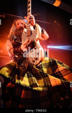 May 15, 2019 - Toronto, Ontario, Canada - American metal band 'Black Label Society' sold out two shows at Opera House in Toronto. Band members: ZAKK WYLDE, JEFF FABB, JOHN JD DESERVIO, DARIO LORINA (Credit Image: © Igor Vidyashev/ZUMA Wire) Stock Photo