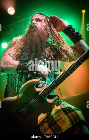 May 15, 2019 - Toronto, Ontario, Canada - American metal band 'Black Label Society' sold out two shows at Opera House in Toronto. Band members: ZAKK WYLDE, JEFF FABB, JOHN JD DESERVIO, DARIO LORINA (Credit Image: © Igor Vidyashev/ZUMA Wire) Stock Photo