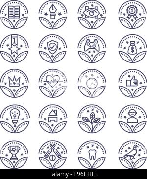Set of Awards Vector Icons - vector illustration sign for your business or website or mobile apps Stock Vector
