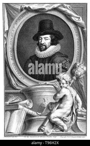 Francis Bacon, Viscount St Albans. Francis Bacon (January 22, 1561 - April 9, 1626) was an English philosopher, statesman, scientist, lawyer, jurist, author and pioneer of the scientific method. He served both as Attorney General and Lord Chancellor of England. His political career ended in disgrace in 1621. After he fell into debt, a Parliamentary Committee on the administration of the law charged him with twenty-three separate counts of corruption. Stock Photo