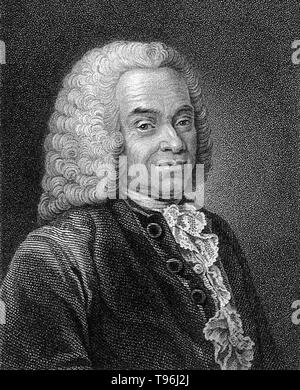 Francois Quesnay (June 4, 1694 - December 16, 1774) was a French economist and physician. He studied medicine in Paris, and became physician to King Louis XV of France. From the late 1740s he began to devote more time to the study of economics, gathering around him a group of leading economic thinkers (the Physiocrates). He published the 'Tableau économique' (Economic Table) in 1758, which provided the foundations of the ideas of the Physiocrats. Stock Photo