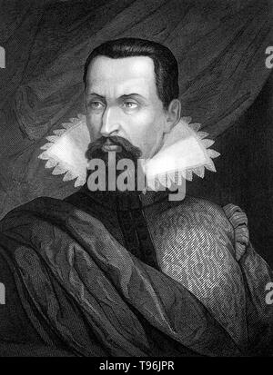 Johannes Kepler (December 27, 1571 - November 15, 1630) was a German mathematician, astronomer and astrologer. A key figure in the 17th century scientific revolution, he is best known for his works Astronomia nova, Harmonices Mundi, and Epitome Astronomiae Copernicanae. These works also provided one of the foundations for Isaac Newton's theory of universal gravitation. Kepler devised the three fundamental laws of planetary motion. Stock Photo
