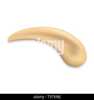 Caramel stroke isolated on white background Stock Vector