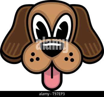 Dog face vector icon Stock Vector Image & Art - Alamy