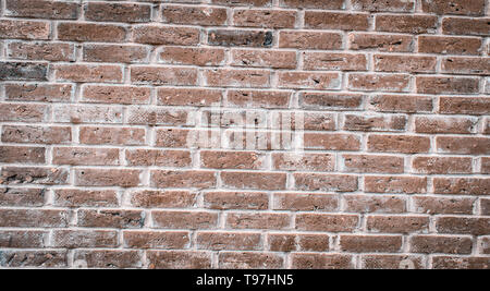 wide textured texture of an old light, brick wall abstract background for design Stock Photo