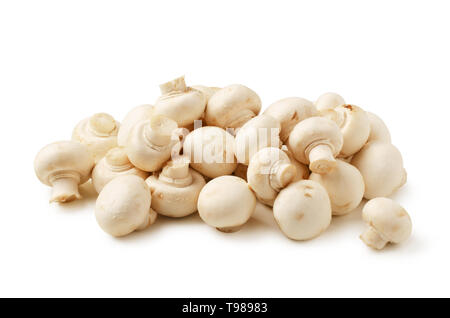 Mushrooms champignon isolated on white background Stock Photo