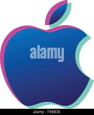apple icon logo or symbol vector isolated - vector Stock Vector