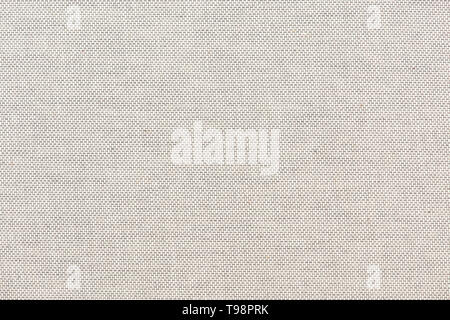 Full frame white canvas or linen texture Stock Photo