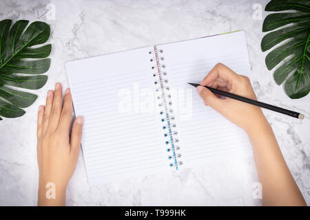 Blank Page of Sketchbook with Calligraphy Tool. Notebook Top View Photo on  White Background Stock Image - Image of class, green: 151333881