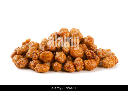 Peanuts in caramel isolated on a white background Stock Photo