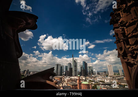Frankfurt am Main, Germany: The Westend from the tower of the Kaiserdom. Stock Photo