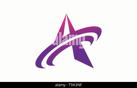 Elegant and simple letter A logo for any purpos Stock Vector