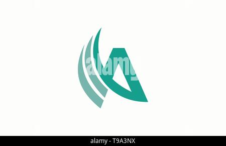 Elegant and simple letter A logo for any purpos Stock Vector