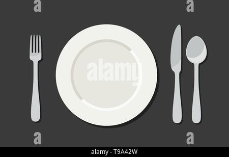 Utensil in flat style Stock Vector