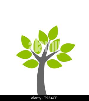 Simple tree icon. Vector illustration Stock Vector